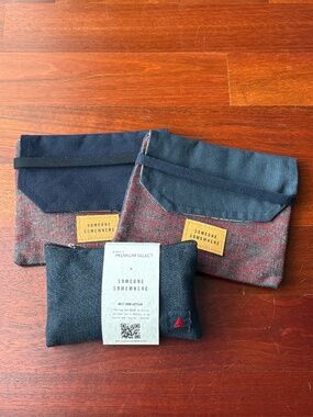 3 Delta One Someone Somewhere Artisan Amenity Kit/Toiletry Pouches - Unisex